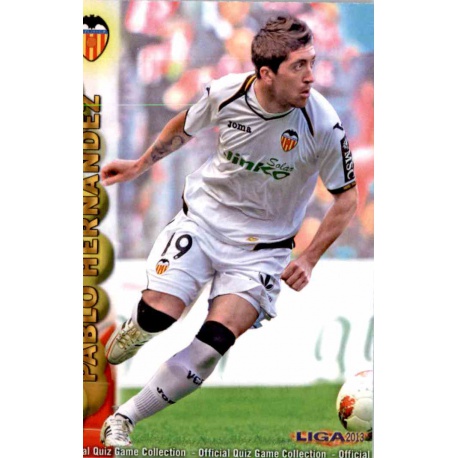 Pablo Hernández Bajas Valencia 71 Las Fichas de la Liga 2013 Official Quiz Game Collection