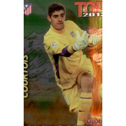 Courtois Top Verde Atlético Madrid 543 Las Fichas de la Liga 2013 Official Quiz Game Collection