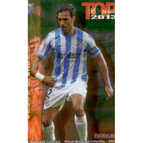Jesús Gámez Top Verde Málaga 552 Las Fichas de la Liga 2013 Official Quiz Game Collection