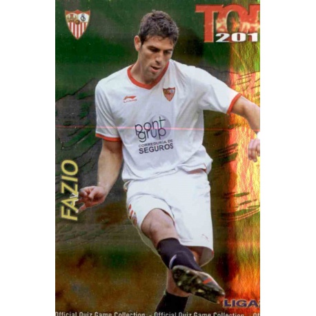 Fazio Top Verde Sevilla 563 Las Fichas de la Liga 2013 Official Quiz Game Collection