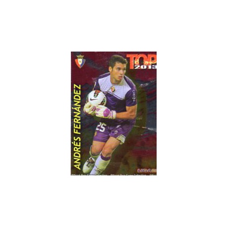 Andrés Fernández Top Fucsia Osasuna 545 Las Fichas de la Liga 2013 Official Quiz Game Collection