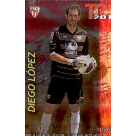 Diego López Top Fucsia Sevilla 546 Las Fichas de la Liga 2013 Official Quiz Game Collection