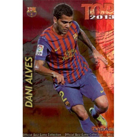 Dani Alves Top Fucsia Barcelona 551 Las Fichas de la Liga 2013 Official Quiz Game Collection