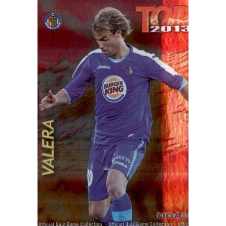 Valera Top Fucsia Getafe 555 Las Fichas de la Liga 2013 Official Quiz Game Collection