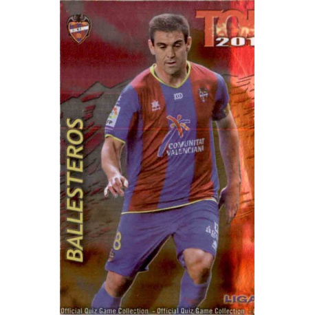 Ballesteros Top Fucsia Levante 562 Las Fichas de la Liga 2013 Official Quiz Game Collection