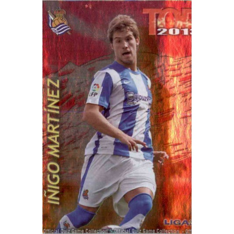 Íñigo Martínez Top Fucsia Real Sociedad 565 Las Fichas de la Liga 2013 Official Quiz Game Collection