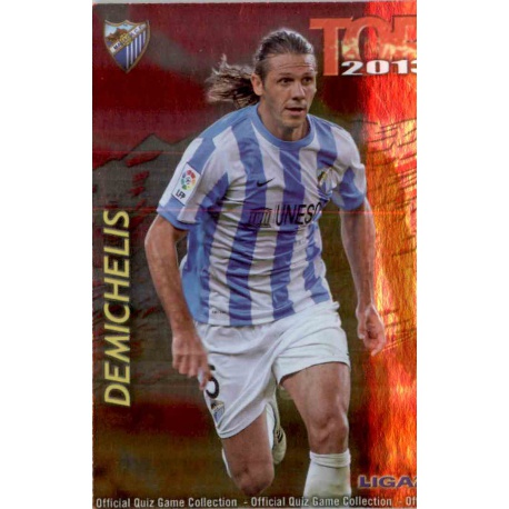 Demichelis Top Fucsia Málaga 570 Las Fichas de la Liga 2013 Official Quiz Game Collection