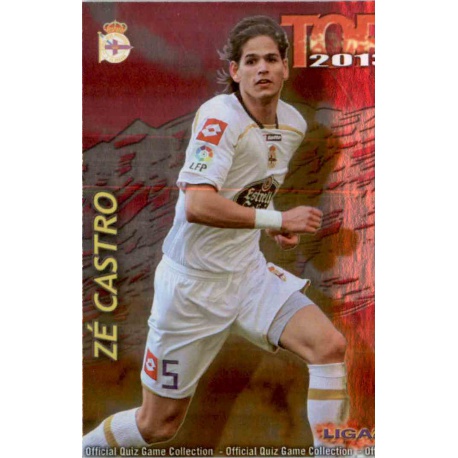 Ze Castro Top Fucsia Deportivo 576 Las Fichas de la Liga 2013 Official Quiz Game Collection