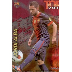 Jordi Alba Top Fucsia Barcelona 578 Las Fichas de la Liga 2013 Official Quiz Game Collection