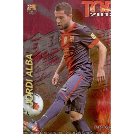 Jordi Alba Top Fucsia Barcelona 578 Las Fichas de la Liga 2013 Official Quiz Game Collection