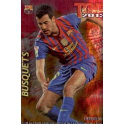Busquets Top Fucsia Barcelona 587 Las Fichas de la Liga 2013 Official Quiz Game Collection