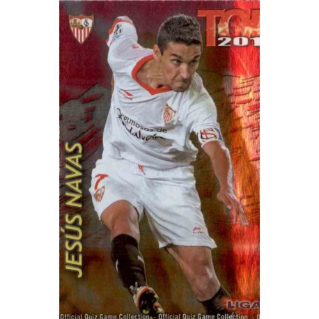 Jesús Navas Top Fucsia Sevilla 599 Las Fichas de la Liga 2013 Official Quiz Game Collection