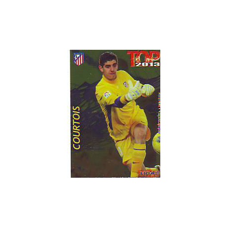 Courtois Top Dorado Atlético Madrid 543 Las Fichas de la Liga 2013 Official Quiz Game Collection
