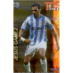 Jesús Gámez Top Dorado Málaga 552 Las Fichas de la Liga 2013 Official Quiz Game Collection