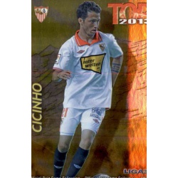 Cicinho Top Dorado Sevilla 556 Las Fichas de la Liga 2013 Official Quiz Game Collection
