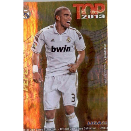 Pepe Top Dorado Real Madrid 559 Las Fichas de la Liga 2013 Official Quiz Game Collection