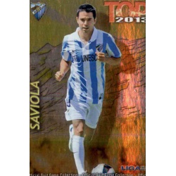 Saviola Top Dorado Málaga 628 Las Fichas de la Liga 2013 Official Quiz Game Collection