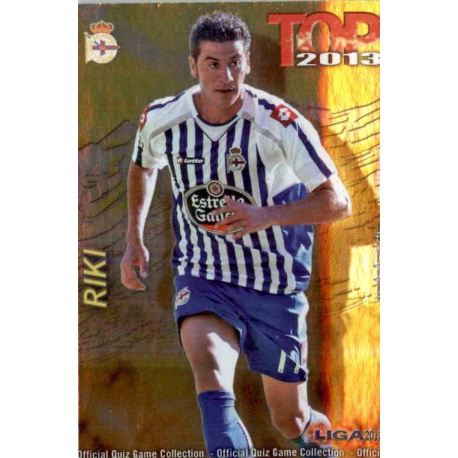 Riki Top Dorado Deportivo 630 Las Fichas de la Liga 2013 Official Quiz Game Collection