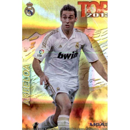 Arbeloa Top Dorado Rayas Horizontales Real Madrid 550 Las Fichas de la Liga 2013 Official Quiz Game Collection