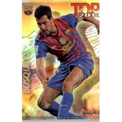 Busquets Top Dorado Rayas Horizontales Barcelona 587 Las Fichas de la Liga 2013 Official Quiz Game Collection