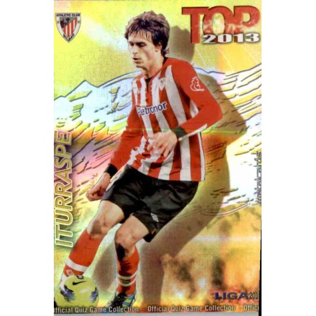 Iturraspe Top Dorado Rayas Horizontales Athletic Club 592 Las Fichas de la Liga 2013 Official Quiz Game Collection