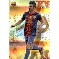 David Villa Top Dorado Rayas Horizontales Barcelona 633 Las Fichas de la Liga 2013 Official Quiz Game Collection