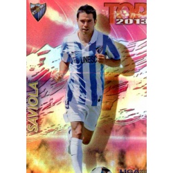 Saviola Top Fucsia Rayas Horizontales Málaga 628 Las Fichas de la Liga 2013 Official Quiz Game Collection