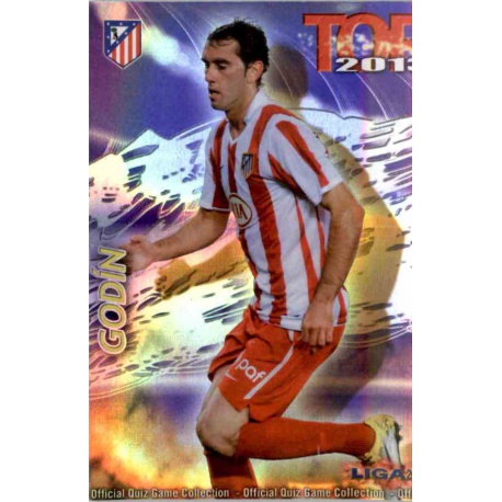 Godin Top Morado Rayas Horizontales Atlético Madrid 564 Las Fichas de la Liga 2013 Official Quiz Game Collection