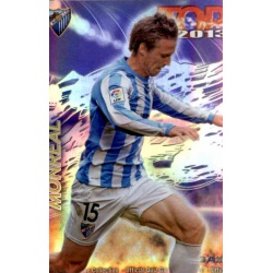 Monreal Top Morado Rayas Horizontales Málaga 580 Las Fichas de la Liga 2013 Official Quiz Game Collection