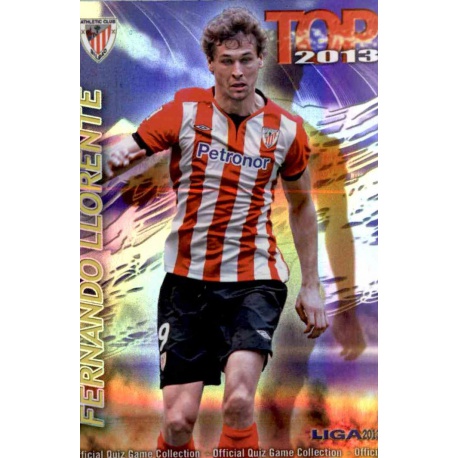 Fernando Llorente Top Morado Rayas Horizontales Athletic Club 627 Las Fichas de la Liga 2013 Official Quiz Game Collection
