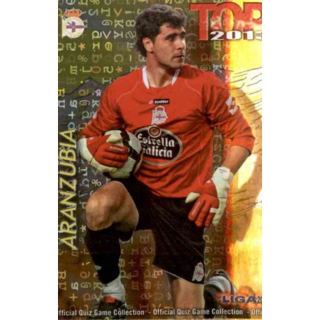 Aranzubia Top Letras Deportivo 548 Las Fichas de la Liga 2013 Official Quiz Game Collection