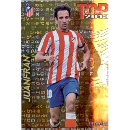 Juanfran Top Letras Atlético Madrid 553 Las Fichas de la Liga 2013 Official Quiz Game Collection