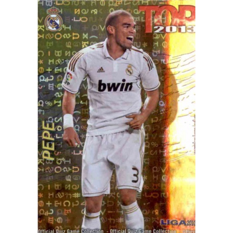 Pepe Top Letras Real Madrid 559 Las Fichas de la Liga 2013 Official Quiz Game Collection