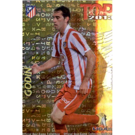 Godín Top Letras Atlético Madrid 564 Las Fichas de la Liga 2013 Official Quiz Game Collection