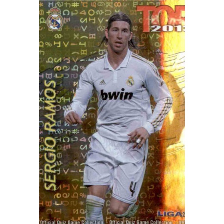 Sergio Ramos Top Letras Real Madrid 568 Las Fichas de la Liga 2013 Official Quiz Game Collection