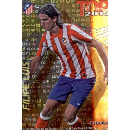 Filipe Luis Top Letras Atlético Madrid 581 Las Fichas de la Liga 2013 Official Quiz Game Collection