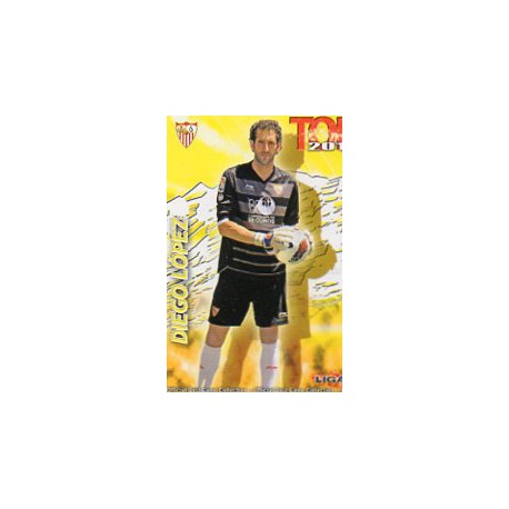 Diego López Top Mate Sevilla 546 Las Fichas de la Liga 2013 Official Quiz Game Collection