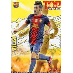 David Villa Top Mate Barcelona 633 Las Fichas de la Liga 2013 Official Quiz Game Collection
