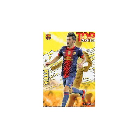 David Villa Top Mate Barcelona 633 Las Fichas de la Liga 2013 Official Quiz Game Collection