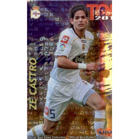 Ze Castro Top Morado Letras Deportivo 576 Las Fichas de la Liga 2013 Official Quiz Game Collection