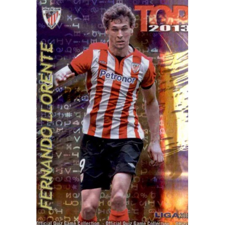 Fernando Llorente Top Morado Letras Athletic Club 627 Las Fichas de la Liga 2013 Official Quiz Game Collection