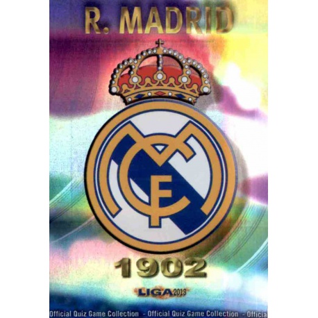 Escudo Brillo Raya Horizontal Real Madrid 1 Las Fichas de la Liga 2013 Official Quiz Game Collection