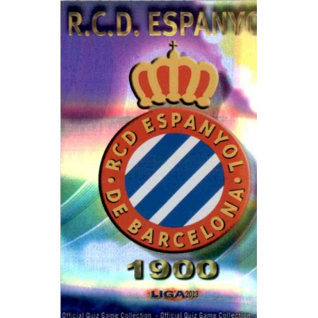 Escudo Brillo Raya Horizontal Espanyol 352 Las Fichas de la Liga 2013 Official Quiz Game Collection