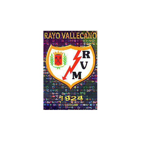 Escudo Brillo Letras Rayo Vallecano 379 Las Fichas de la Liga 2013 Official Quiz Game Collection