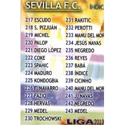 Cicinho Superstar Sevilla 238 Las Fichas de la Liga 2013 Official Quiz Game Collection