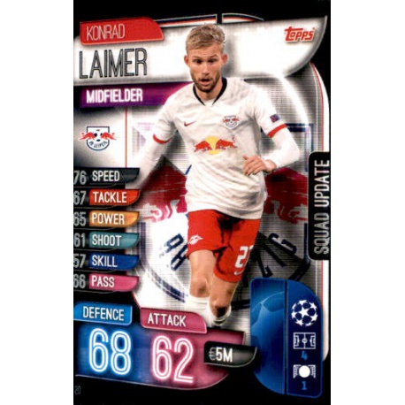 Konrad Laimer RB Leipzig SU20 Match Attax Extra 2019-20