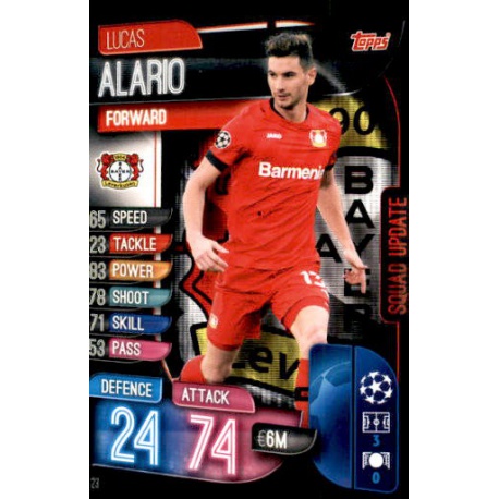 Lucas Alario Bayer 04 Leverkusen SU23 Match Attax Extra 2019-20