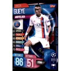 Idrissa Gueye PSG SU26 Match Attax Extra 2019-20