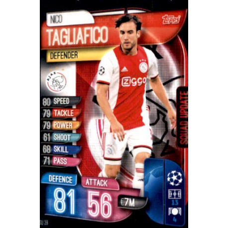 Nico Tagliafico Ajax SU38 Match Attax Extra 2019-20