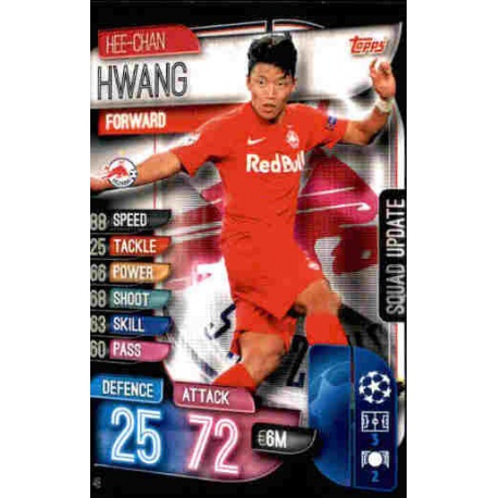 Hee-Chan Hwang Red Bull Salzburg SU48 Match Attax Extra 2019-20